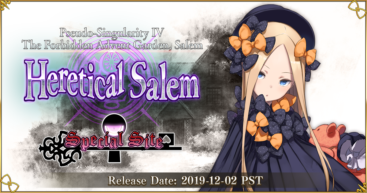 The Forbidden Advent Garden Heretical Salem Fate Grand Order Official Usa Website