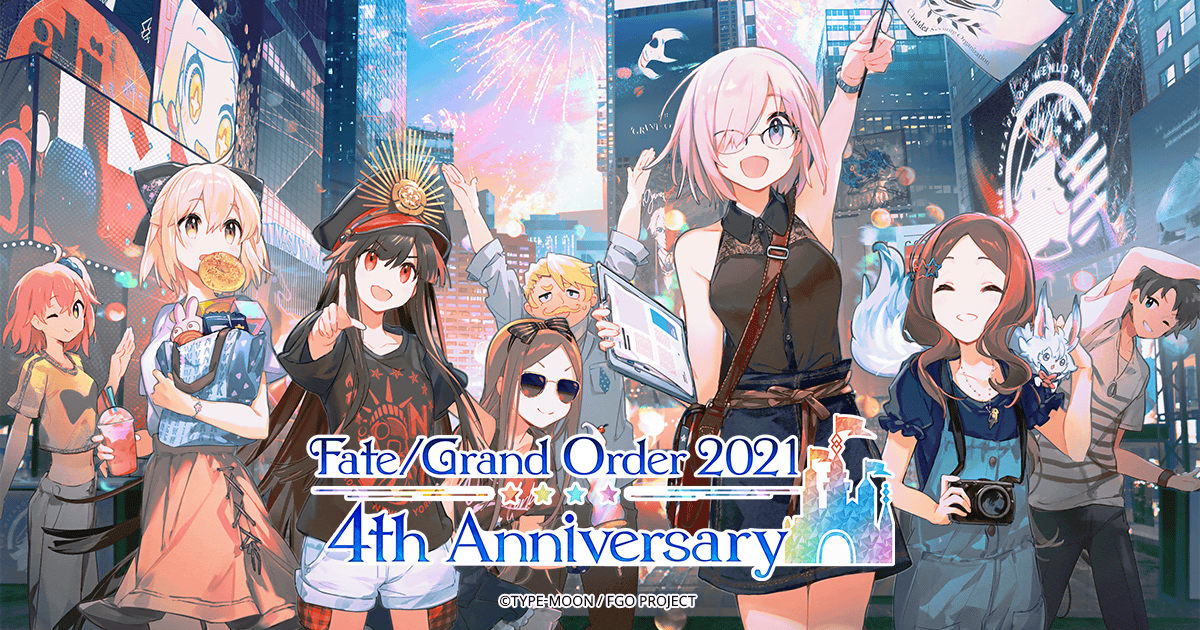Fate Grand Order Usa 4th Anniversary Website