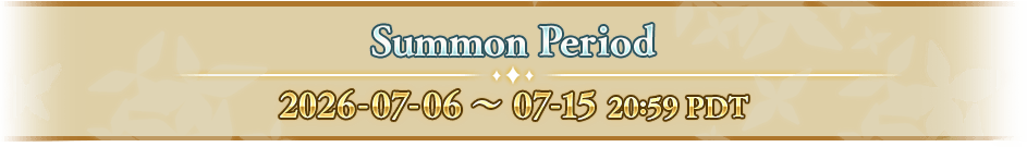 Summon Period: 2026-07-06~07-15 20:59 PDT