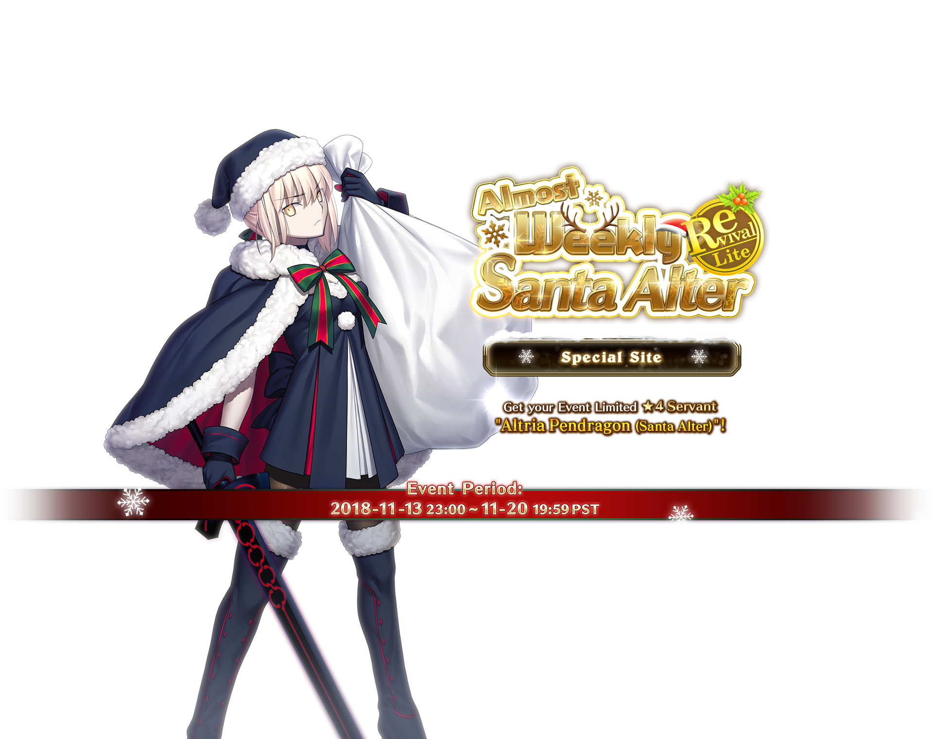 Revival Almost Weekly Santa Alter Lite｜Fate/Grand Order Official USA