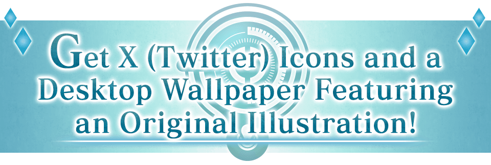 Get X (Twitter) Icons and a Desktop Wallpaper Featuring an Original Illustration!