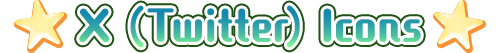 [X (Twitter) Icons] 